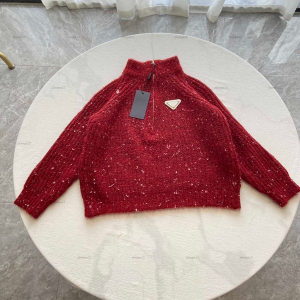 Luxury baby Knitted sweater autumn Half high collar kids Pullover shirt Size 90-140 CM boys girls Jacket hoodie