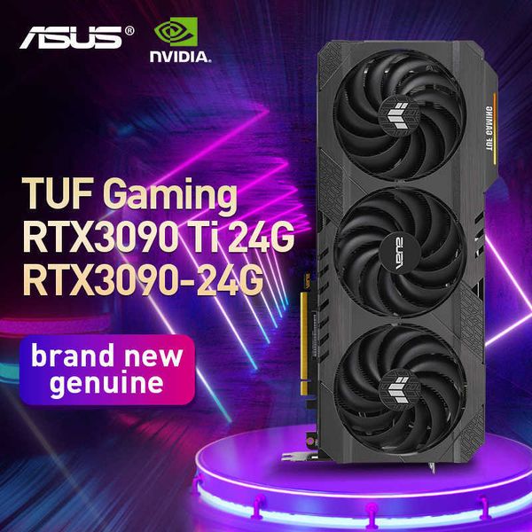 ASUS NEW RTX3090 24G STRIX ROG TUF Nvidia Gaming Graphics Card DDR6X 256BIT PCI4.0