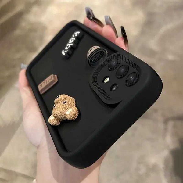 New Arrival A 53 52 33 32 cute 3D bear cartoon silicone shell suitable for Galaxy A32 A52 A72 A33 A13 A53 A73 4g 5g soft matte cover A52s Z2