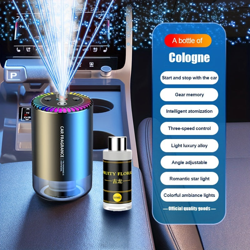 TEMU Smart Car Perfume Machine Car Air Freshener Car Essential Oil Fragrance Perfume Sprayer Auto Accessories Men And Women, High-end Car Perfume