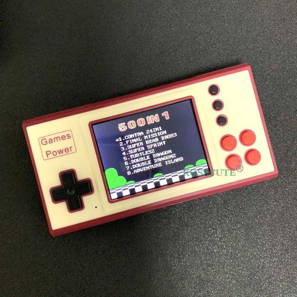 Video Game Consoles Built in 500 Retro Games Relax Toy in Leisure Time port Two Roles Meanwhile and AV Out Game PlayerC250212