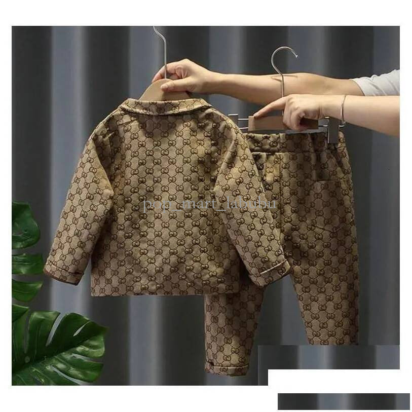 Clothing Sets Kids Designer Clothes Boy Jeans Suit Denim Pant Children Coat Drop Delivery Baby Maternity Dhgjw Dhum7