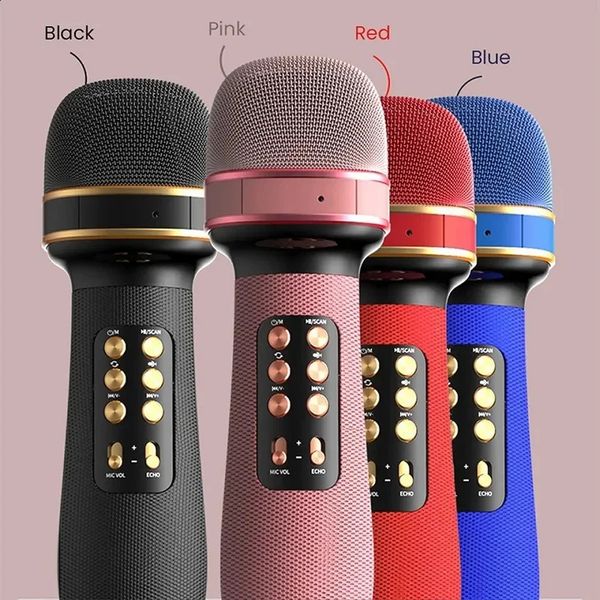 professional wireless Bluetooth karaoke microphone portable music singing microphone voice modification audio ser player accessories 241019