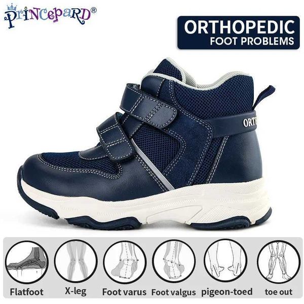 Boots meninos meninos tênis ortopédicos com arco Suporte Princeard Corretive Insol Footwear Sport Running Running Casual Shoes H241113