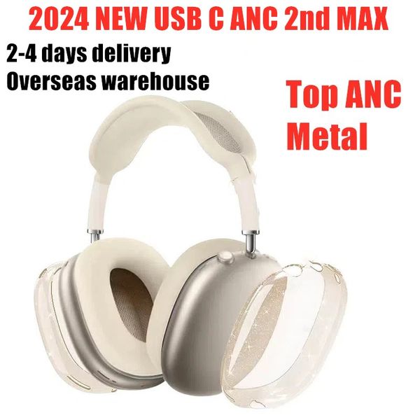 B1 MAX Top ANC Metal Pro max air pro 2 3 4 Headband Headphone Accessories Transparent Solid Silicone Waterproof Protective case air Maxs Hea