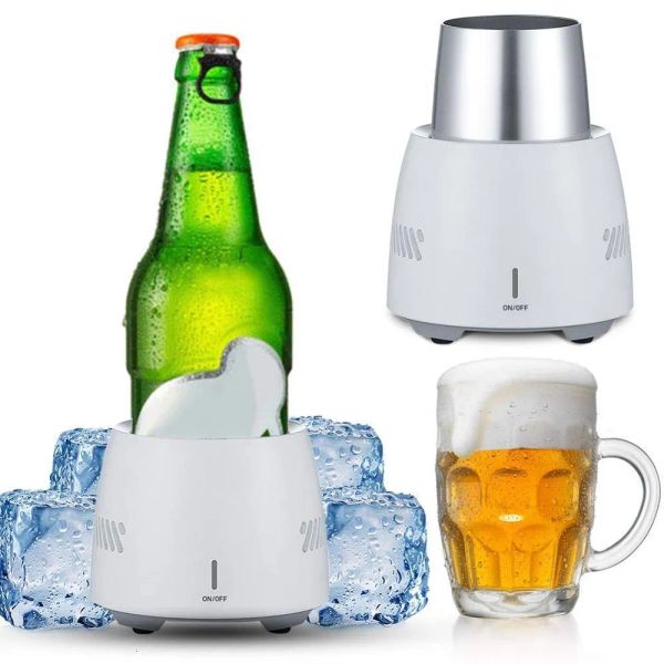 Coolers Portable Fast Cooling Cup Electronic Refrigeration Cooler for Beer Wine Beverage Mini Electric Drink Cooler Cup Instant Cooling LL