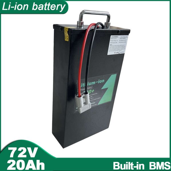 72V 20AH Li ion With Charger 30A 50A 80A Lithium Polymer Battery Perfect For Bike Bicycle E-Bike Motorcycle Electric Scooter