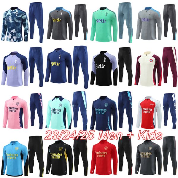 Spurs arsen bayerns soccer tracksuit Men and kids football kits 2024 SON KANE VIRGIL football tracksuit training kit 23 24 25 chandal futbol
