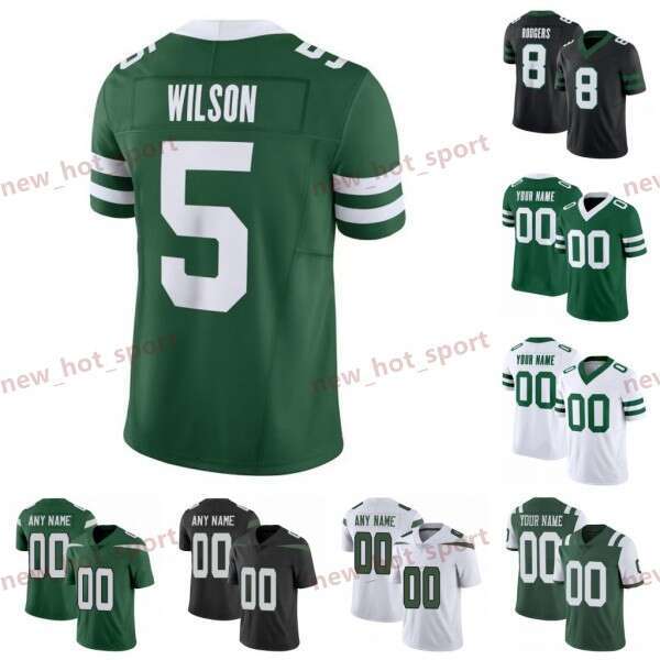 Justin Fields Custom Football Jersey Garrett Wilson Josh Myers Ahmad Sauce Gardner Curtis Martin Tyrod Taylor Olu Fashanu Quinnen Williams Joe Namat