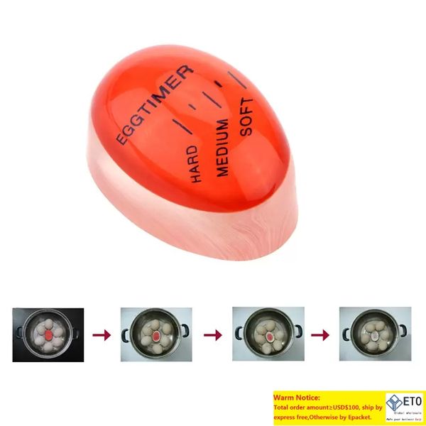 Egg Times Color Changing Timer Yummy Soft Hard Boiled Cooking Kitchen Friendly Resin Timer Red Timer Tools