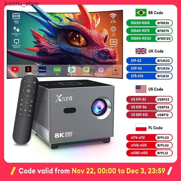 Projectors X3 Projector Portatil 4K 1280x720P Android Wifi LED Video Home Theater Cinema Phone Mini Games Proyector Movie upgrated HY350pro