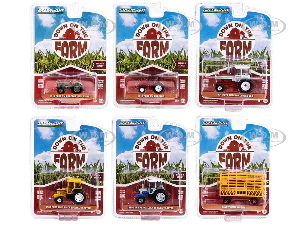 "Down on the Farm" Series Set of 6 pieces Release 7 164 Diecast Models by Greenlight