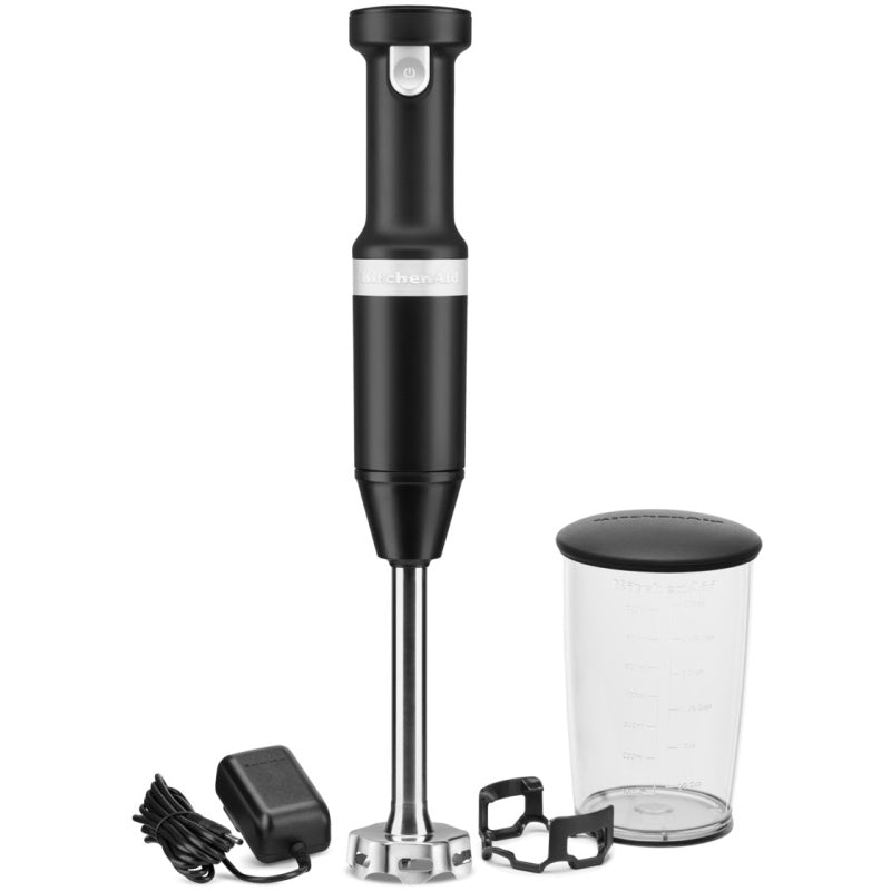 KitchenAid 5KHBBV53BBM 16W Cordless Hand Blender - Matte Black