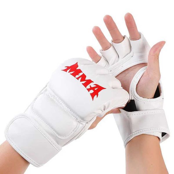 Half finger boxing gloves for adult Sanda training MMA boxing gloves W241010