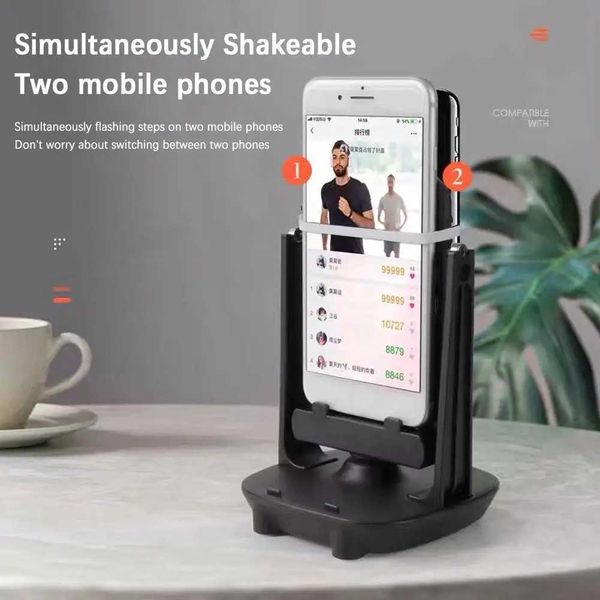 Desk Walking Swing Shaker Mobile Phone Stand Holder Automatic Swing Shake Phone Wiggler Pedometer Brush Stepper For Phone F0d5M240725