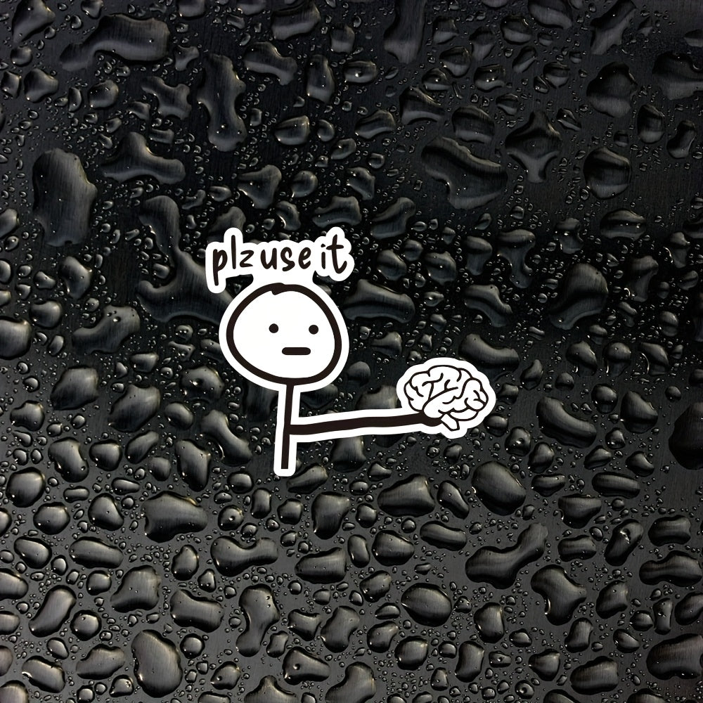 TEMU 3inch Plz Vinyl Sticker. Funny And Design For Car Stickers, Bumper Stickers, Laptops, Water Bottles, Desks, Humor Lovers, Students, Technology