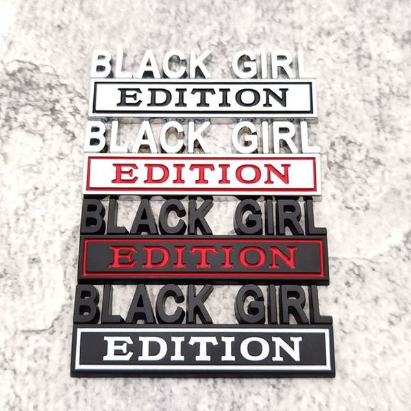 Premium BLACK GIRL EDITION Car Sticker For Truck 3D Badge Emblem Decal Auto Accessories 8x3cm Wholesale - Uncommon with Style