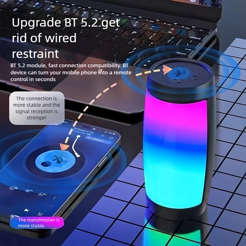 TEMU 2025 New Upgraded Multifunctional Portable Speaker, Outdoor Portable Wireless Speaker, Home Theater Grade Speaker, , 30 Hour Time, Suitable For