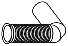 Corrugated Pipe, exhaust system DINEX 48189