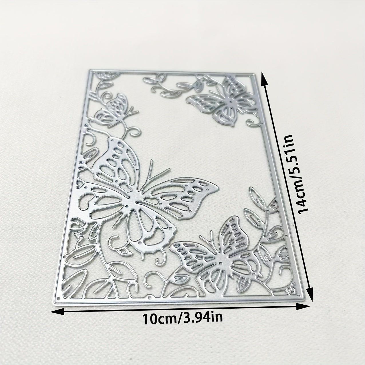 TEMU 1pc Background Greeting Card Metal Die Cut, Diy Scrapbooking Embossing Stencil, Handmade Greeting Card Making Metal Cutting Dies, Gift Card