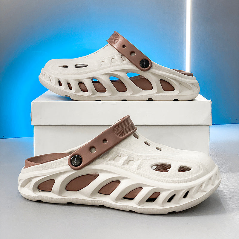 Fashion Men&#039;s Sandals Outdoor Slippers Beach Comfortable Slides Thick Soft Clogs Water Shoes Men Casual Shoes Men Beach Sandals