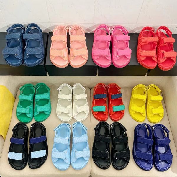 High Quality Cowhide Sandal Candy Color Flats Shoes Women&#039;s leather 100% Leisure Designer Outdoor Luxury Slipper Women&#039;s Flat Bott
