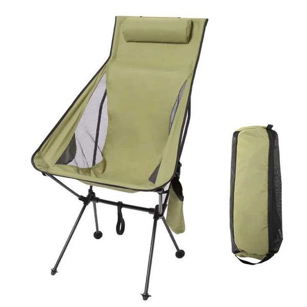 Camp Furniture Portable folding camping chair leading lightweight travel aluminum alloy fishing outdoor furniture H241121
