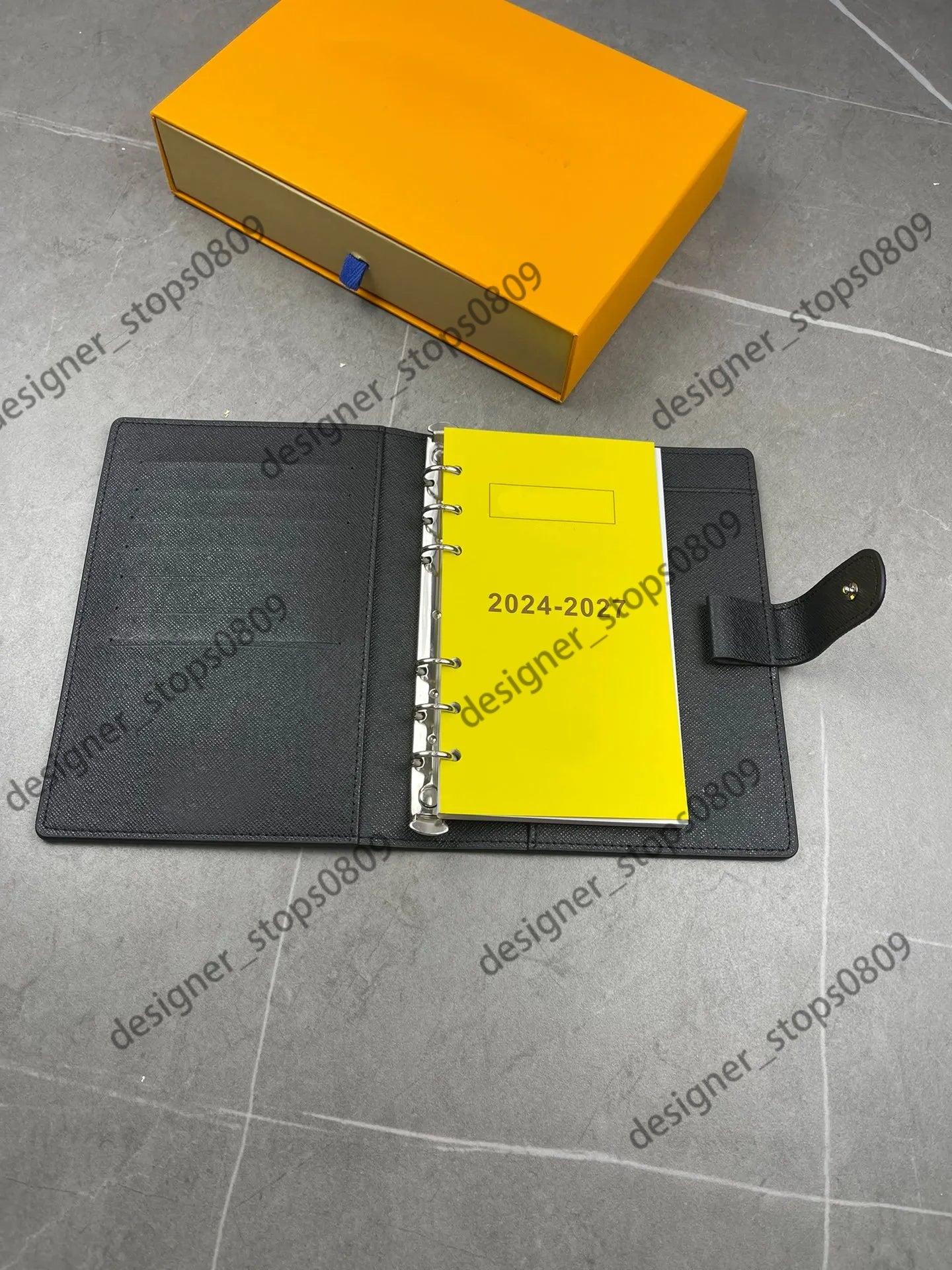 Designer Desktop Agenda Cover Clip Memo Plan Men&#039;s and Women&#039;s Notebook Diary Agenda Protective Cover Card Passport Clip Wallet Desktop No