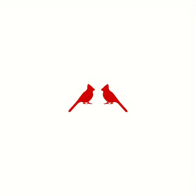 TEMU Red Vinyl Car Mirror Sticker - Durable Mini Decal For Indoor-outdoor Use, Cute With Black Outline, Easy To Apply And Remove