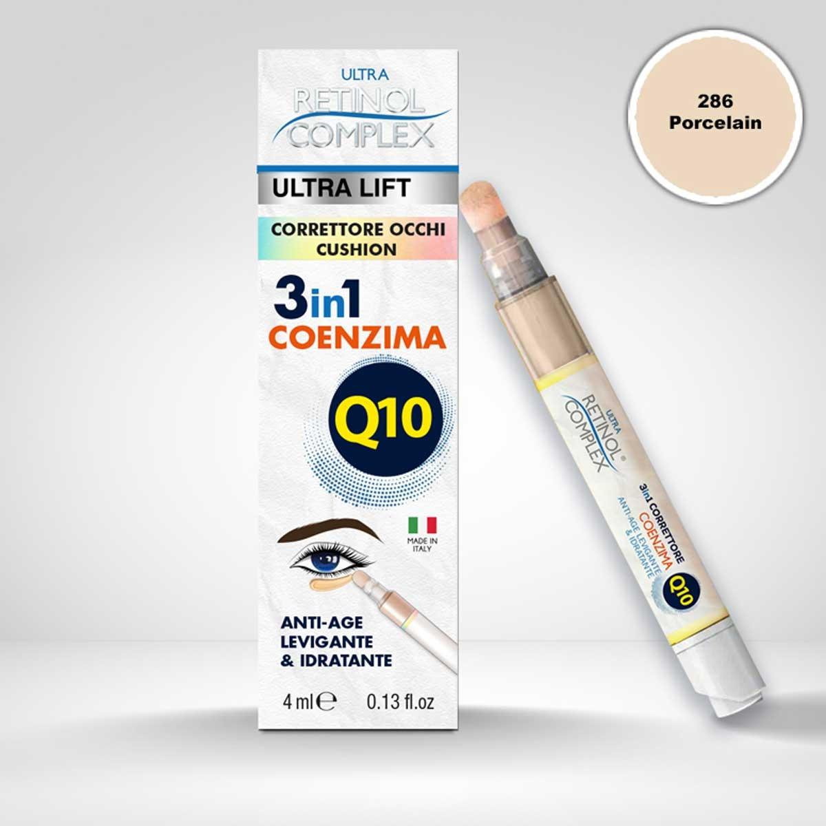 Retinol complex øyeconcealer 286 porselenspute 3-i-1 koenzym q10 4 ml