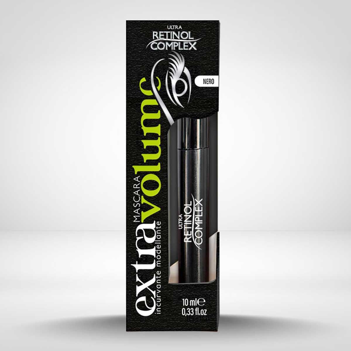 Ultra retinol complex extra volym mascara för svarta ögon