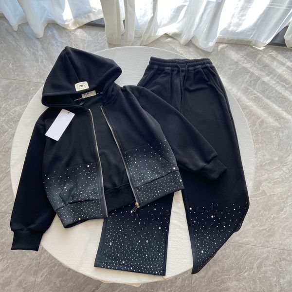 Kids Girls Luxury Jacket With Pants 2pc Set Designers Kids Baby Coat Long Pants 2pc Set Brand Kids Clothing Set -8 High Quality Child X24123