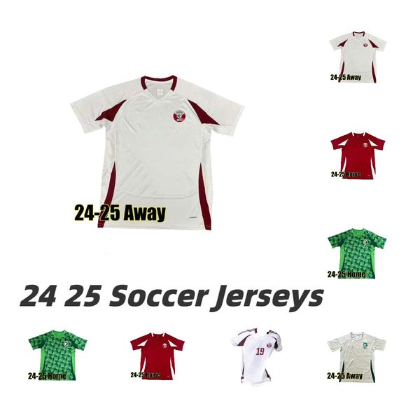 Qatar 2024 2025 HASSAN Soccer Jerseys Saudi Arabia AFIF ALI HATEM HAYDOS BOUDIAF home away MUNTARI KHOUKHI ASAD football shirts HOMAM BOUALE
