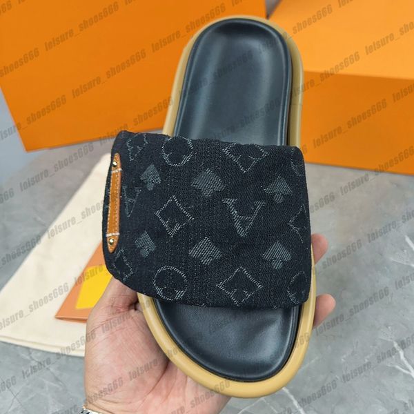 Designers Slides Pool Pillow sandals couples slippers men women summer flat shoes fashion beach slippers slides