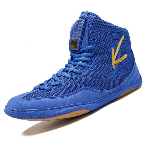 Black high top sports breathable boxing men&#039;s Sanda combat competition wrestling shoes, women&#039;s gym training shoes 7