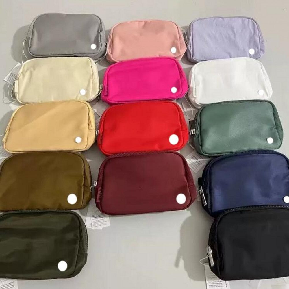 Fashionable Yoga Nylon Belt Waist Bags Bum everywhere in 25 Colors Sport Running Fanny pack Crossbody Shoulder Belt 7A quality Bag Women Travel Bag