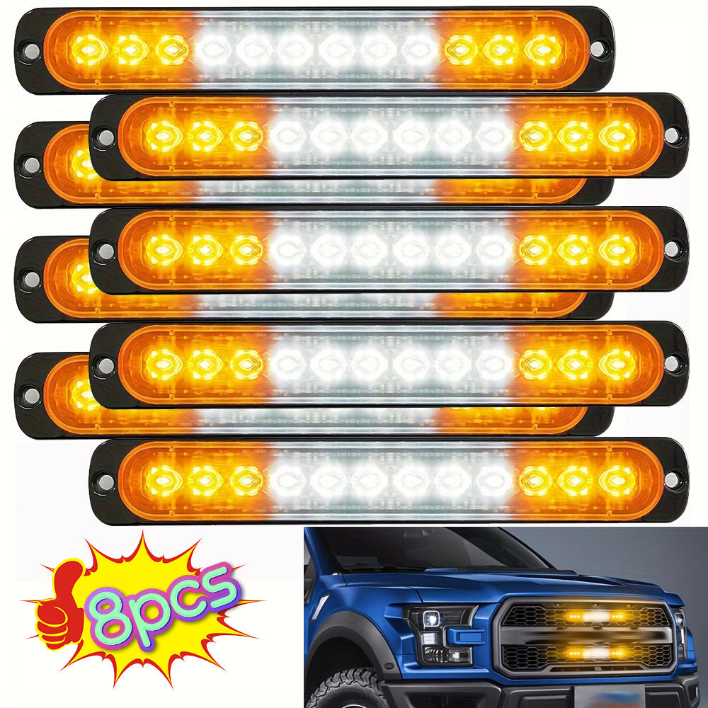 TEMU 8pcs 12-24v Led Aluminum Alloy Car Light For Truck, Rvs, Cars Buses Trailer Campers Boats - Automotive Decoration, Vehicle Lighting, , Stylish ,