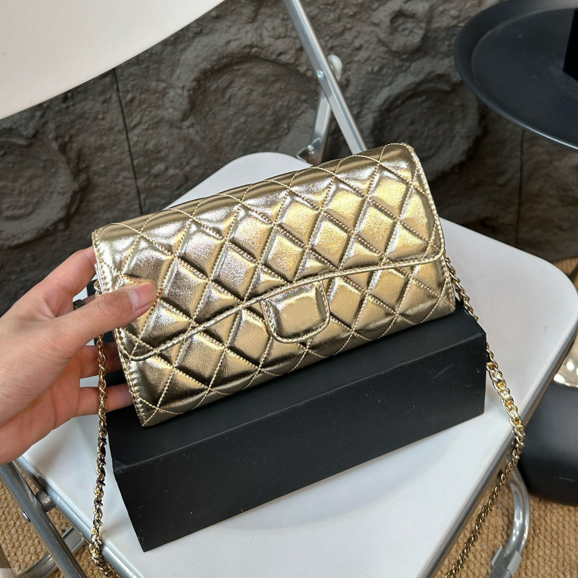 Designer Wallet Women Luxury Card Holder Coin Purses High Quality Lambskin Caviar Calfskin Leather Small Wallet Mini Pure Classic Flap Cover Coin Wa