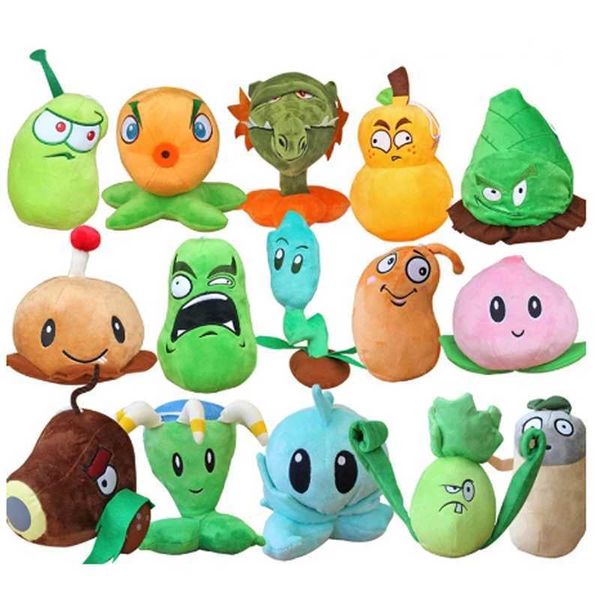 1pcs Plants vs Zombies Plush Stuffed Toys 13-20cm PVZ Plants Plush Soft Toy Doll for Kids Children Gifts Y250205