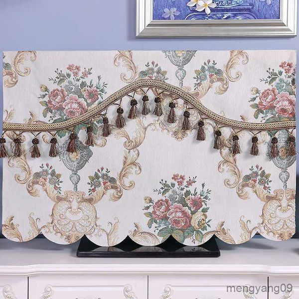 Dust Cover High Quality TV Cover TV Dust Cover Curved Surface Household 32-75 Waterproof Monitor Outdoor Cover Bathroom TV R230803