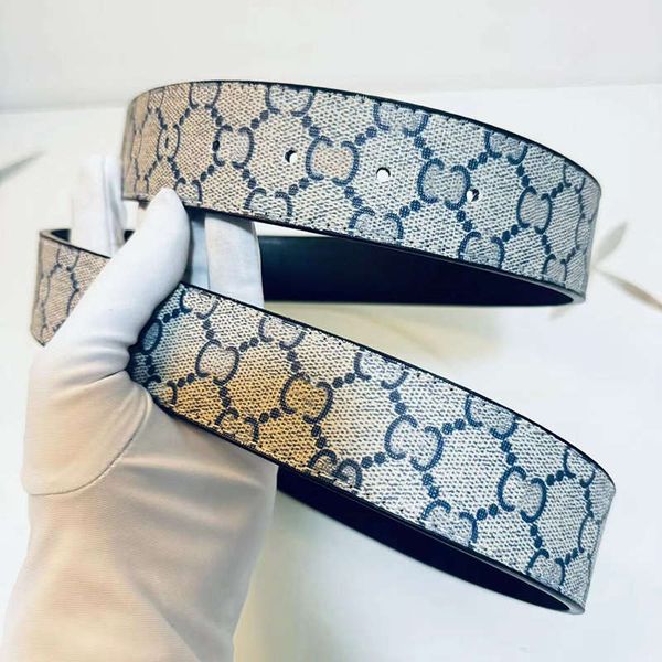 Classic Designer Leather Belt, Smooth Buckle Waistband for Men and Women (Black)