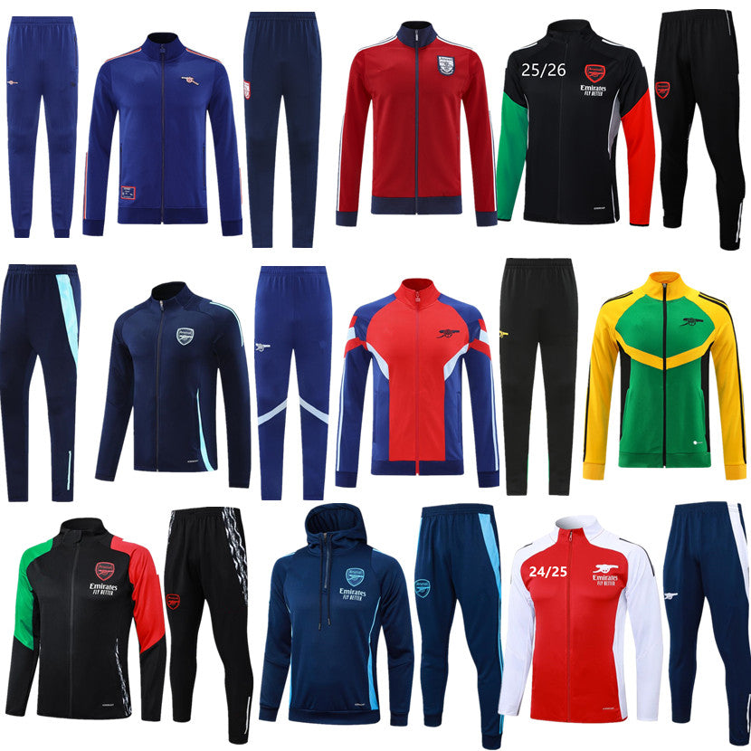 25 26 man Arsen gunner JACKET LONG ZIPPER TRACKSUIT soccer MARTINELLI ROWE SAKA 2025 2026 football PEPE ODEGAARD Nketiah G.JESUS FABIO MAN TRAINING