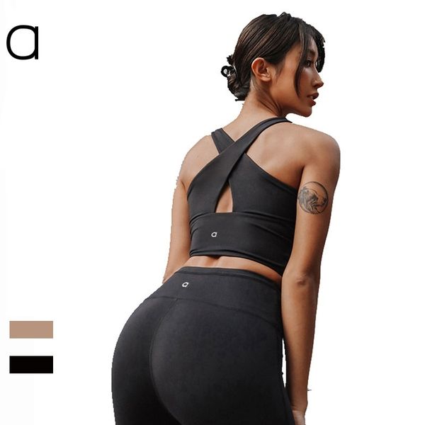 A144 Women Outfit Jogger Yoga Bra Pants Sets High Waist Nylon Yoga Sports Raising Hips Gym Wear Legging Elastic Fitness Tights Workout set