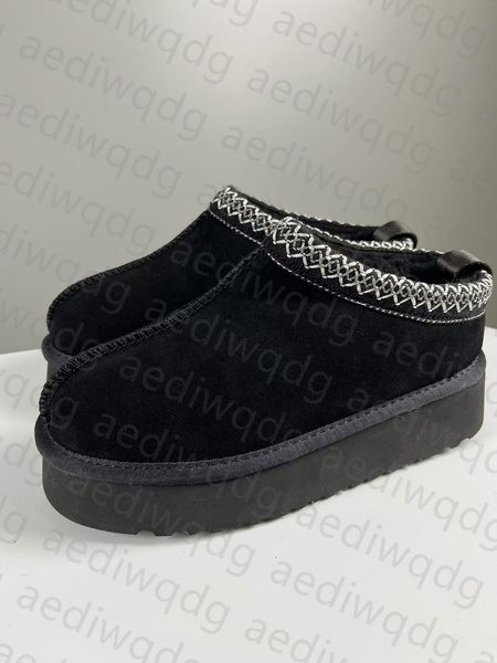 designer luxury tazz tasman slide for men women mule platform slides black pink goldenstar clog snow winter slippers fur sandals