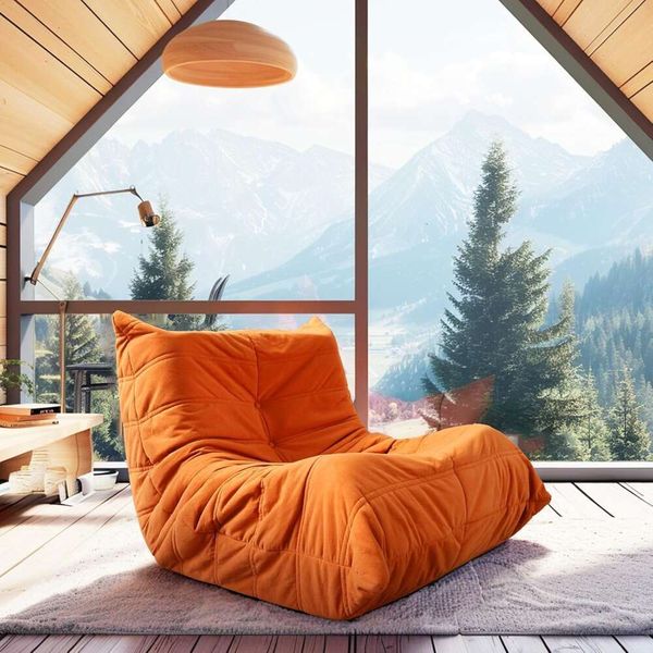 Fireside Giant Comfy Bean Bag Chairs Adults Lazy Sofa Soft Premium Memory Foam Lounger Oversized Beag Chair