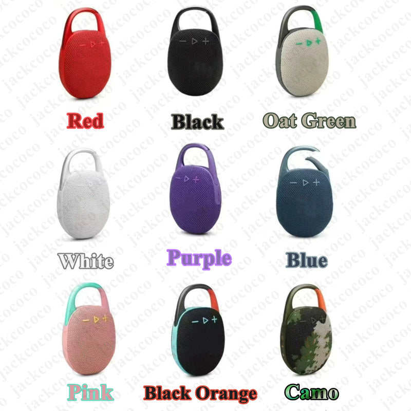 Mini Clip5 Portable Speakers Wireless Bluetooth Speaker Outdoor Fitness Sports Speakers High quality Hook type speaker