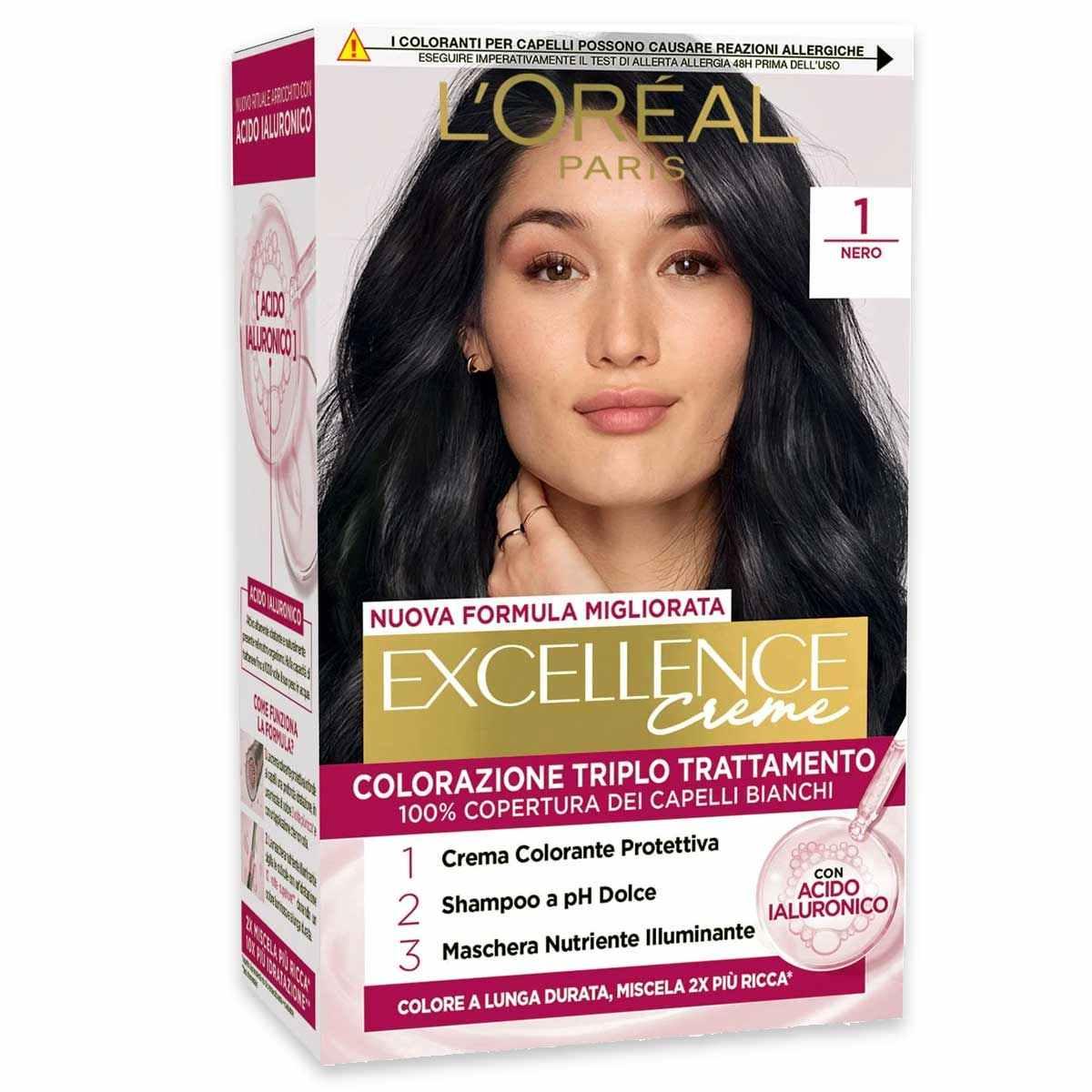L'Oraal Triple Treatment Color Excellence č. 1 černá