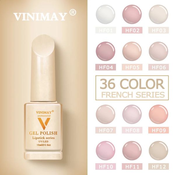 VINIMAY France Gel Nail Polish vernis semi permanant UV Soak Off Gelpolish Nail Art Gel Polish Primer Manicure Nails Gel Lacque 240812