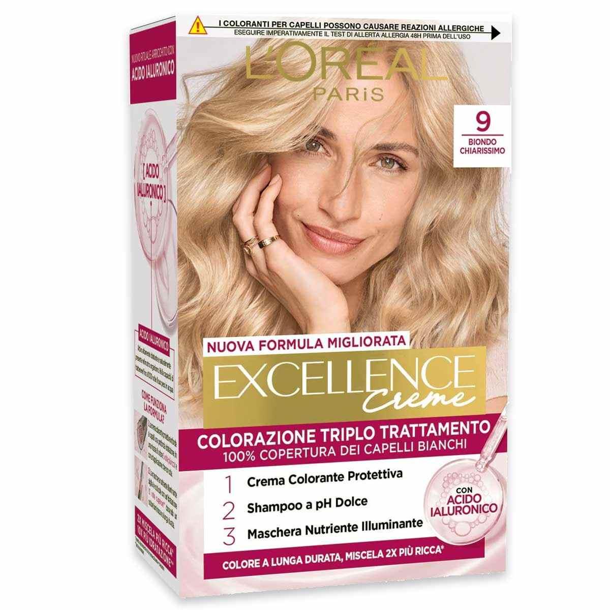 L'Oreal Excellence Triple Treatment Color Nr. 9 Sehr Hellblond