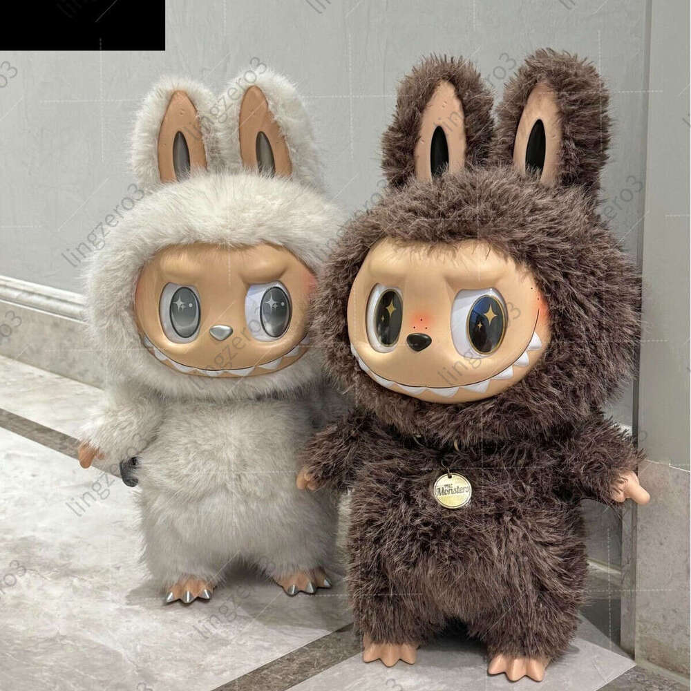 Labubu ZIMOMO Leader LABUBU Angel Vinyl Plush Doll 58CM Big Baby